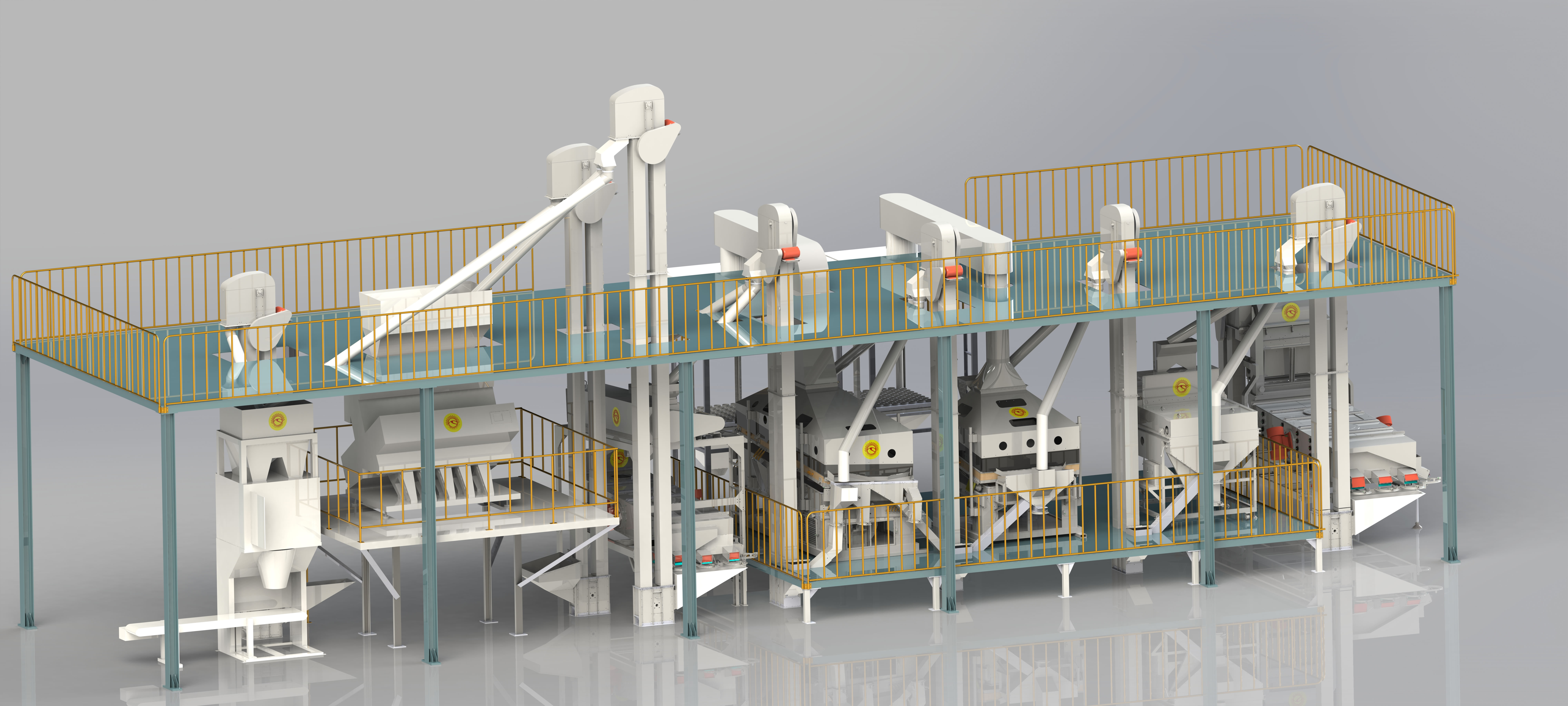 Seed Processing Line Mobile / Grain Cleaning Line